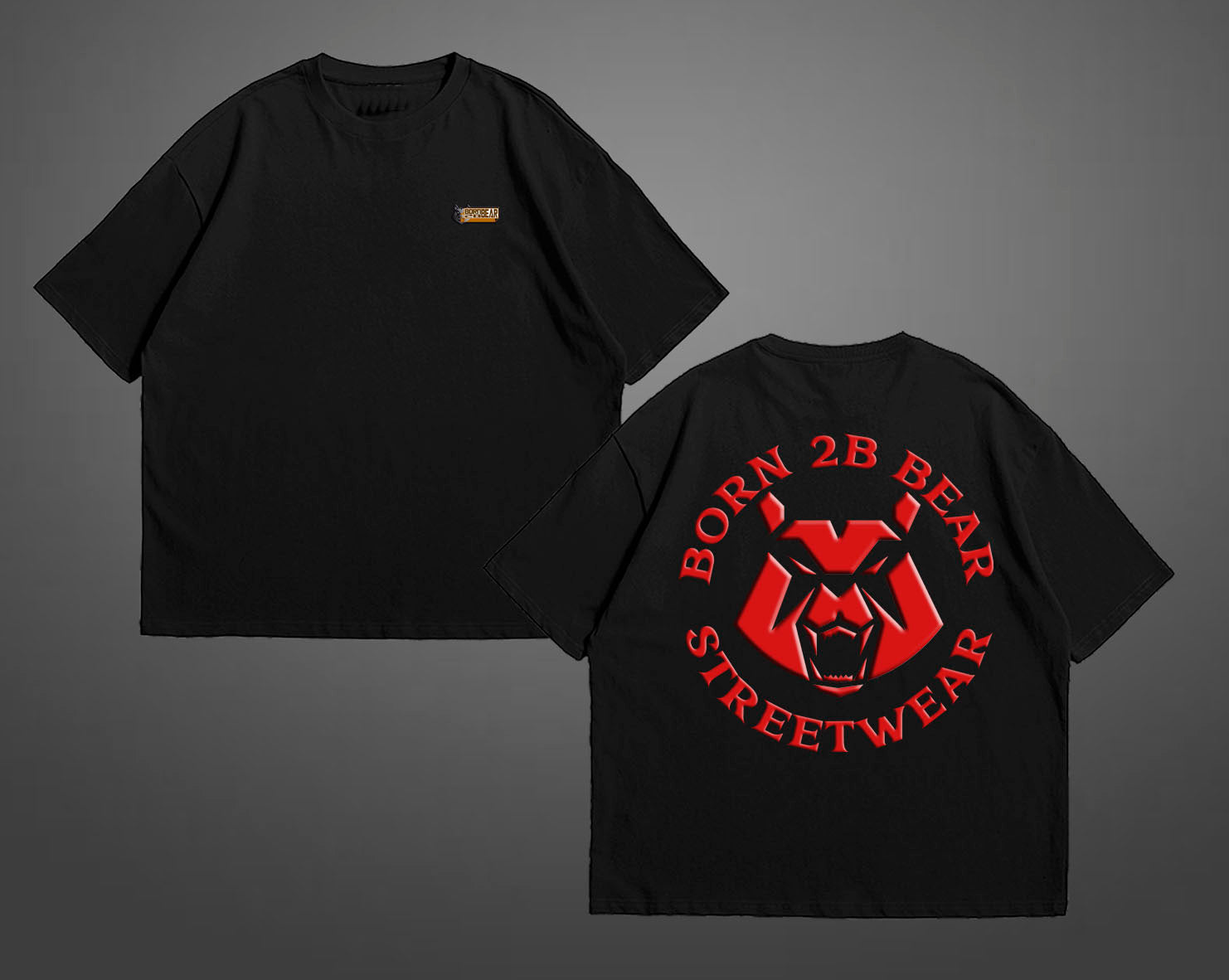 Camiseta Oversize Logo Born2BBear Letras