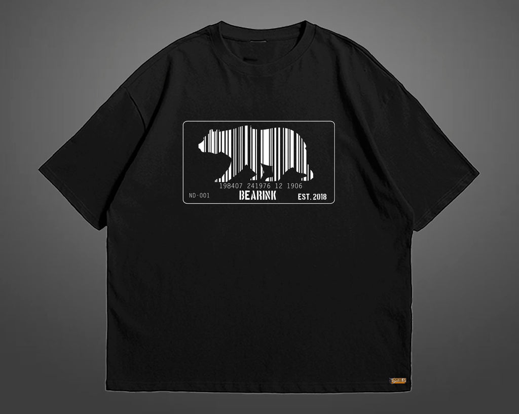 Camiseta Oversize Oso Código de Barras