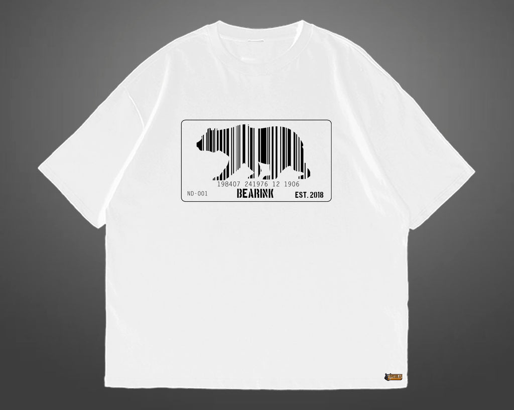 Camiseta Oversize Oso Código de Barras